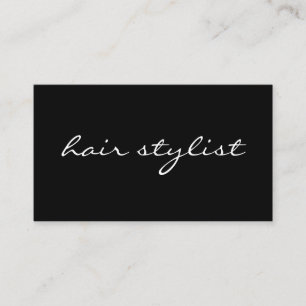 Minimalist Cursive Text Business Card