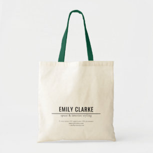 Minimalist Custom Business Company Promotional Tote Bag