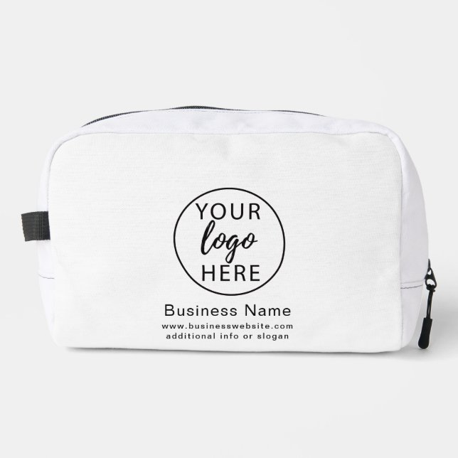 Minimalist Custom Business Logo Dopp Kit (Front)