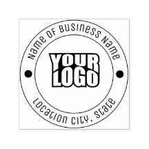 Minimalist Custom Business Logo Rubber