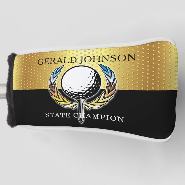 Minimalist Custom Elegant Golf Design Head Cover (Front)