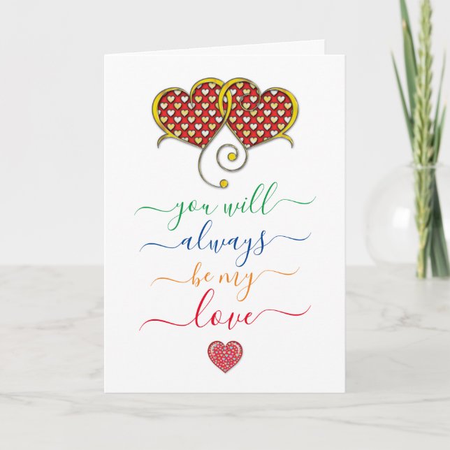 Minimalist Custom Elegant Valentine’s Day Card (Front)