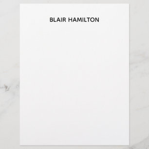 Minimalist Custom Letterhead