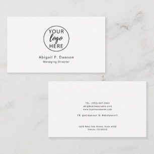 Minimalist Custom Logo Business Card