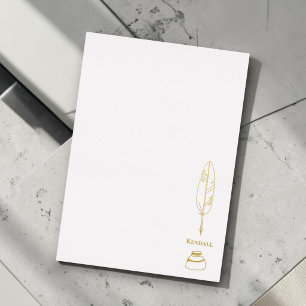 Minimalist Custom Name Elegant Writer Foil Holiday Card