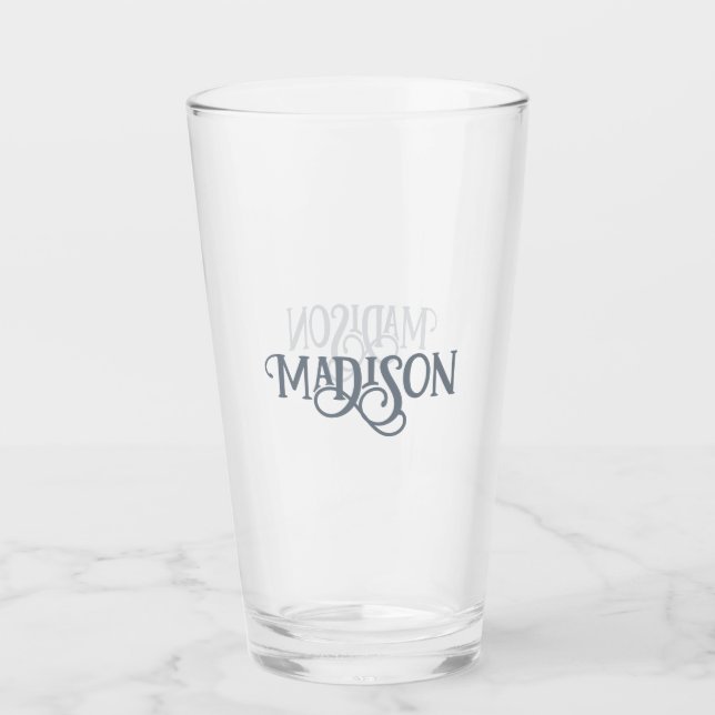 Minimalist Custom Name Glass (Front)