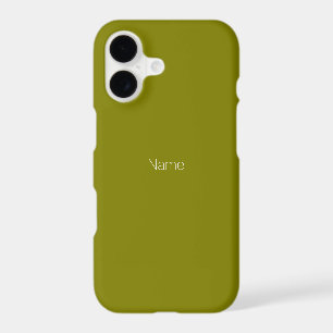 Minimalist custom name monogram olive green