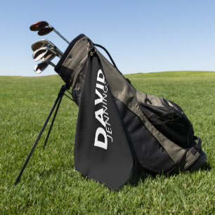 Minimalist Custom Name Or Logo Golf Towel