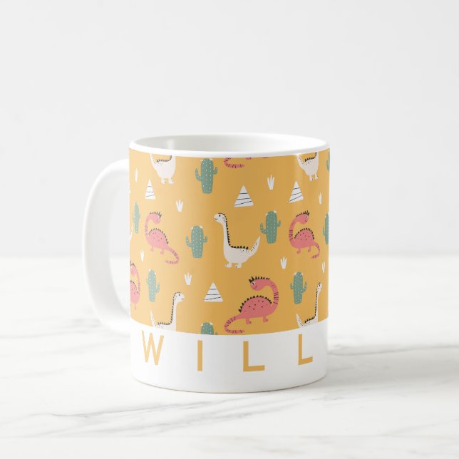Minimalist Custom Name Personalised Coffee Mug (Front Left)