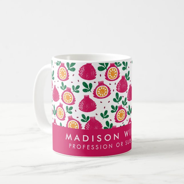 Minimalist Custom Name Personalised Coffee Mug (Front Left)