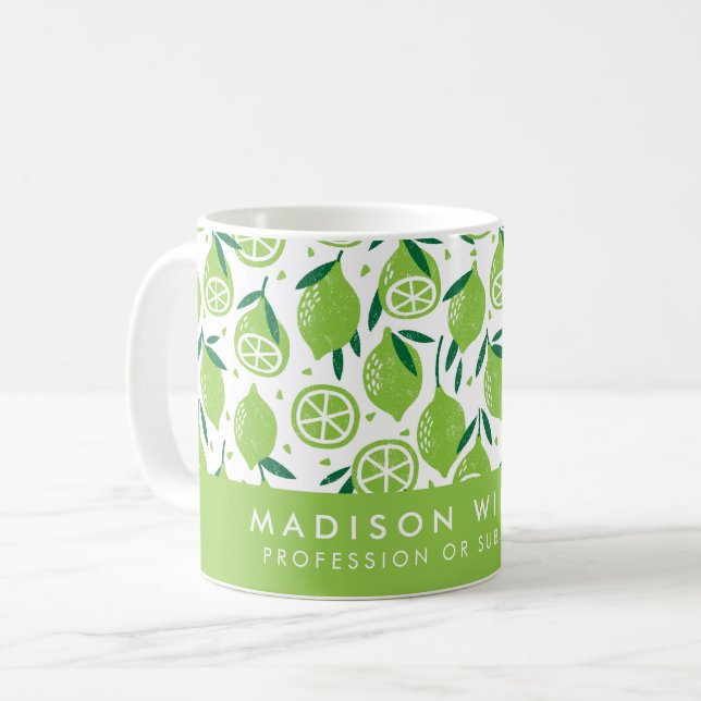 Minimalist Custom Name Personalised Coffee Mug (Front Left)