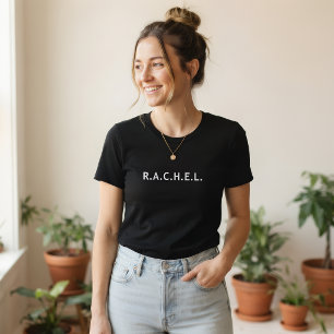 Minimalist Custom Name Print T-Shirt