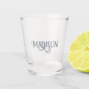 Minimalist Custom Name Shot Glass