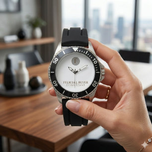 Minimalist Custom Name Watch Modern Elegant Style