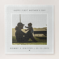 Minimalist Custom Photo First Mother's Day Modern