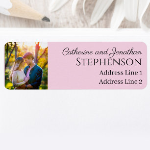 Minimalist Custom Photo Return Address Labels
