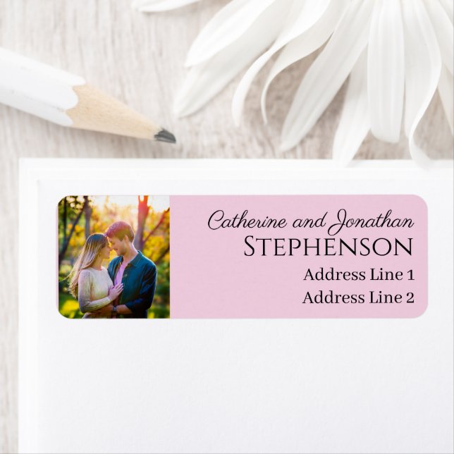 Minimalist Custom Photo Return Address Labels (Insitu)