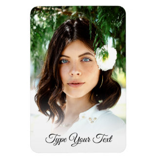 Minimalist custom photo text fridge memory magnet