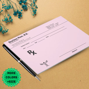 Minimalist Custom Prescription Notepad – Editable 