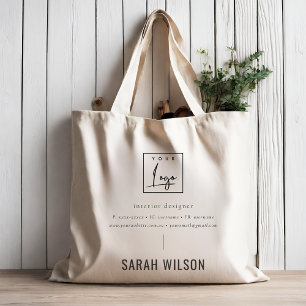 Minimalist Custom Promotional Business Logo Tote Bag