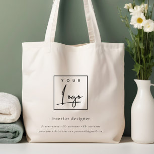 Minimalist Custom Promotional Business Logo Tote Bag