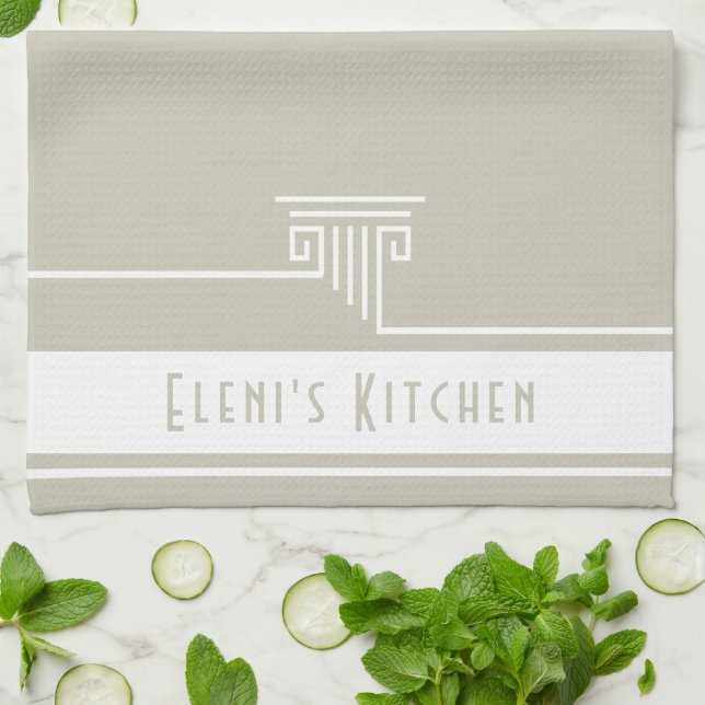 Minimalist Custom Tea Towel (Folded)