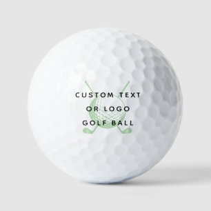 Minimalist Custom Text Or Logo Golf Balls