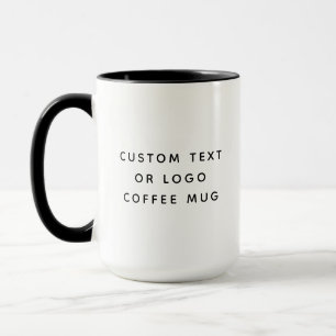 Minimalist Custom Text Or Logo Mug