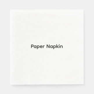 Minimalist Custom Text Personalised Paper Napkin