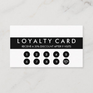 Minimalist Customer Loyalty Card