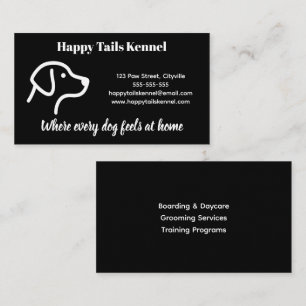 Minimalist Customisable Kennel Business Card