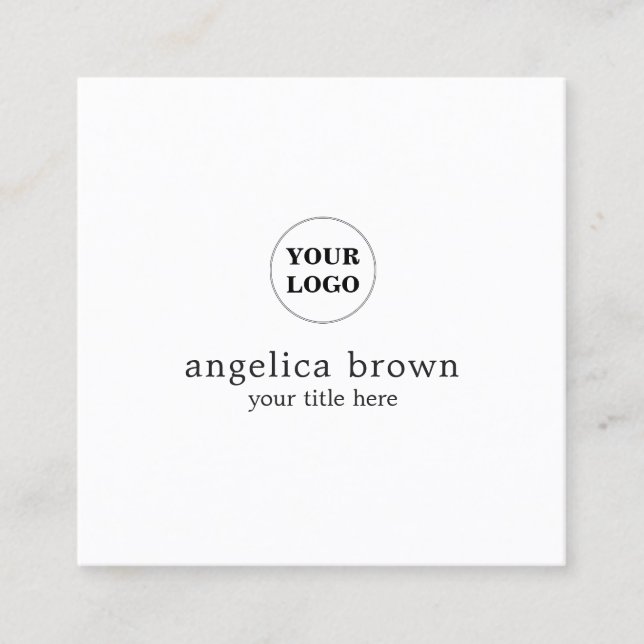 Minimalist Customised Business Card (Front)