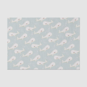 Minimalist Cute Boho Whale Sea Ocean Party Decor Tissue Paper