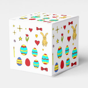 Minimalist Cute Happy Easter cartoon Favour Box