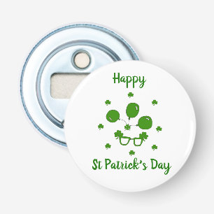 Minimalist Cute Happy St Patrick's Day Bottle Opener