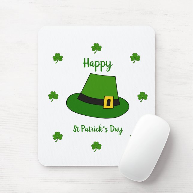 Minimalist  Cute Happy St Patrick's Day   Mouse Pad (With Mouse)