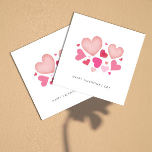 Minimalist Cute Hearts Boyfriend Valentine's card
