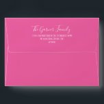 Minimalist Cute Hot Pink Matching Bat Mitzvah  Envelope<br><div class="desc">Minimalist Classic Cute Hot Pink Matching Bat Mitzvah Envelope with Preprinted Return Address</div>