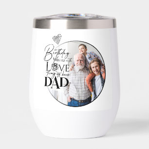 Minimalist Dad Birthday Typography Photo