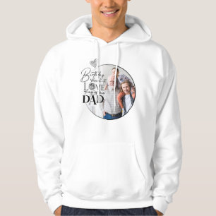 Minimalist Dad Birthday Typography Photo Hoodie