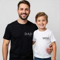 Minimalist Dad T-Shirt | DAD EST Year |