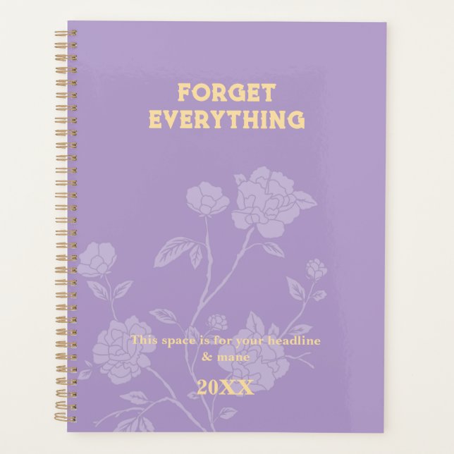 Minimalist Daily Planner – Elegant & Funny  (Front)