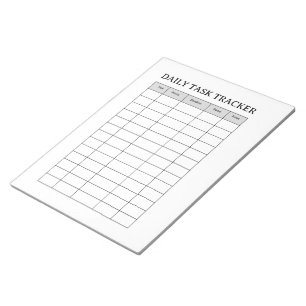 Minimalist Daily Task Tracker Notepad 