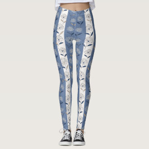 Minimalist Daisy Floral Pattern (3) Leggings
