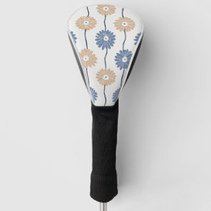 Minimalist Daisy Floral Pattern (6) Golf Head Cover