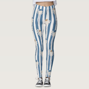 Minimalist Daisy Floral Pattern (8) Leggings