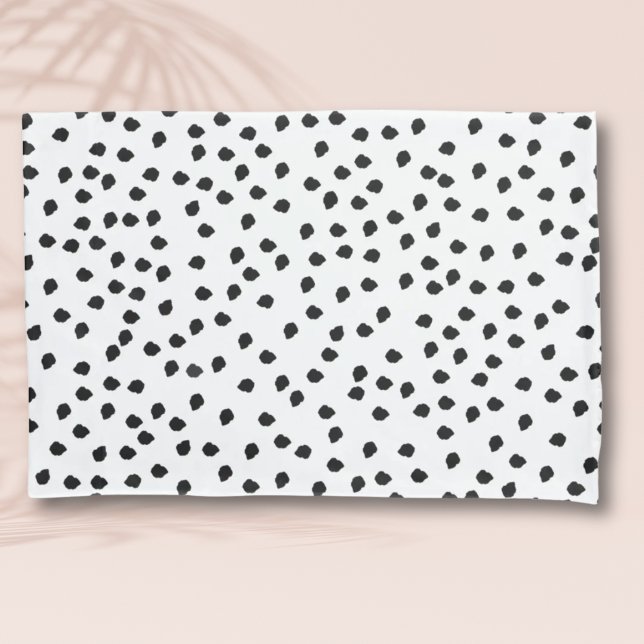 Minimalist Dalmatian Spots Simple Modern Cute Pillowcase (Minimalist Dalmatian Spots Simple Modern Cute Pillowcase)