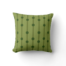 Minimalist Dark Green Geometric Dots and Stripes 