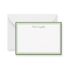 Minimalist dark olive green, 2 Borders, signature