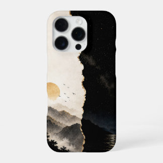 Minimalist Day & Night Landscape Phone Case Design